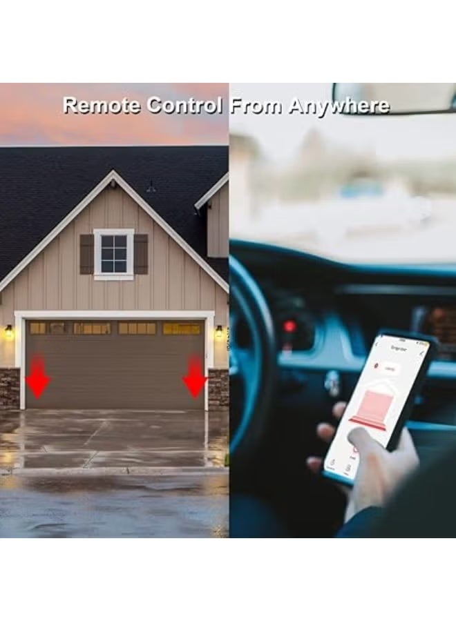 EVERSECU Tuya Smart WiFi Garage Door Opener Controller – Works with Alexa, Google Home, SmartLife/Tuya App, No Hub Required - Image 4